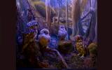 Naturhistorisches Museum Bern, Ausstellung Tiere der Schweiz, Waldkauz Diorama
