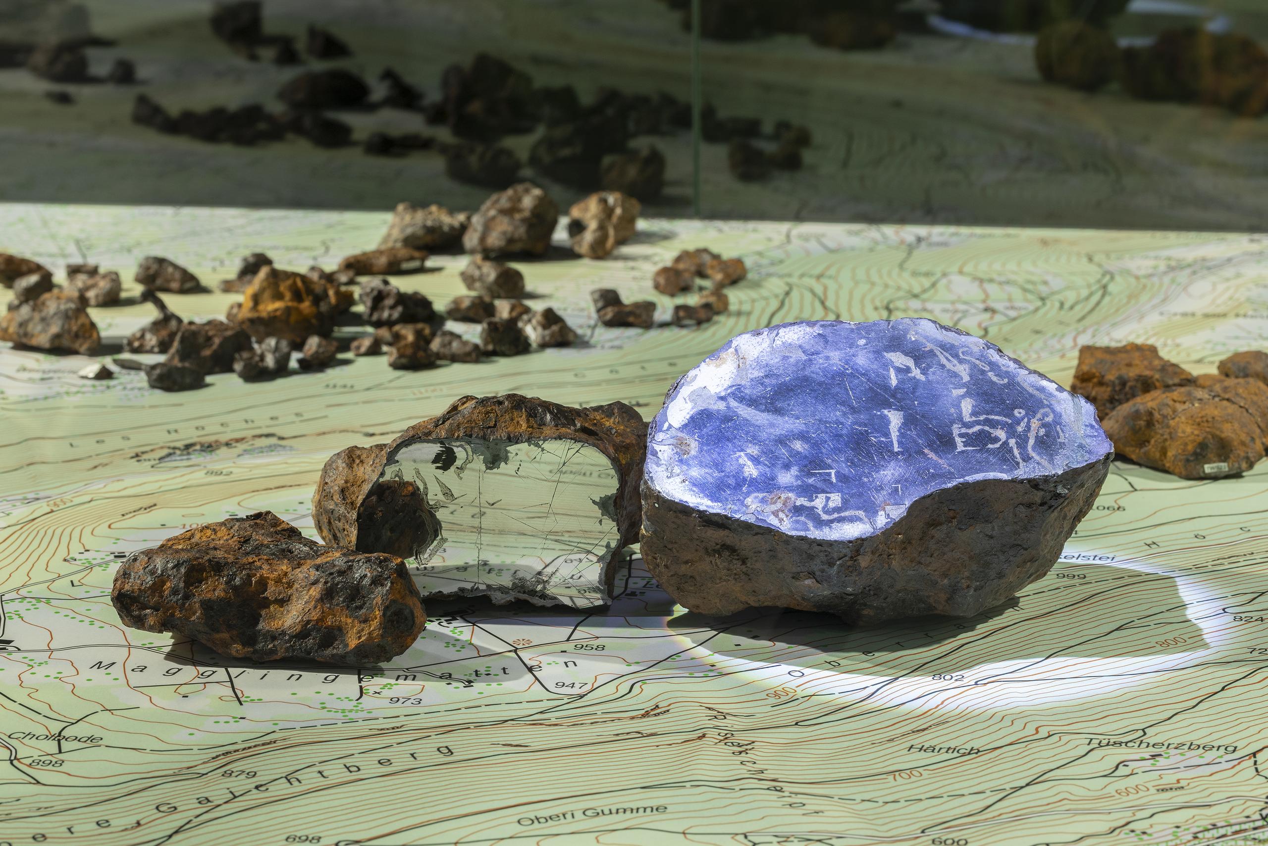 Der Twannberg-Meteorit: Ausstellungsansicht