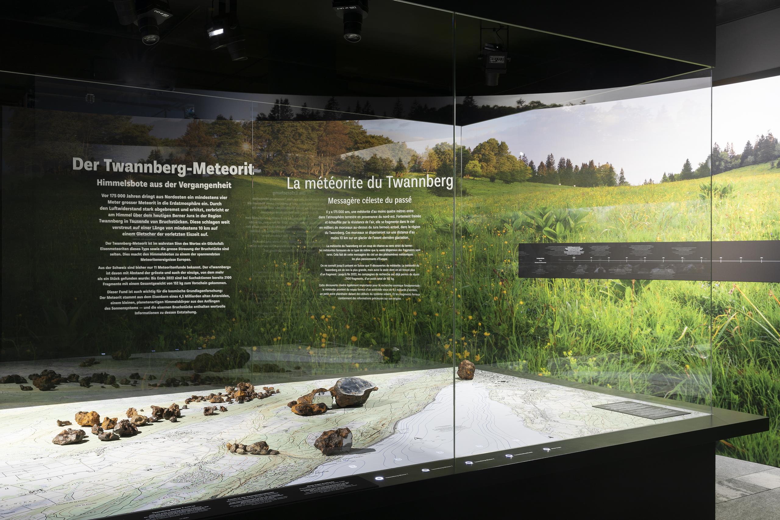 Twannberg-Meteorit: Ausstellungsansicht